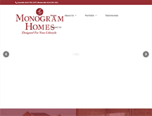Tablet Screenshot of monogramhomes.net
